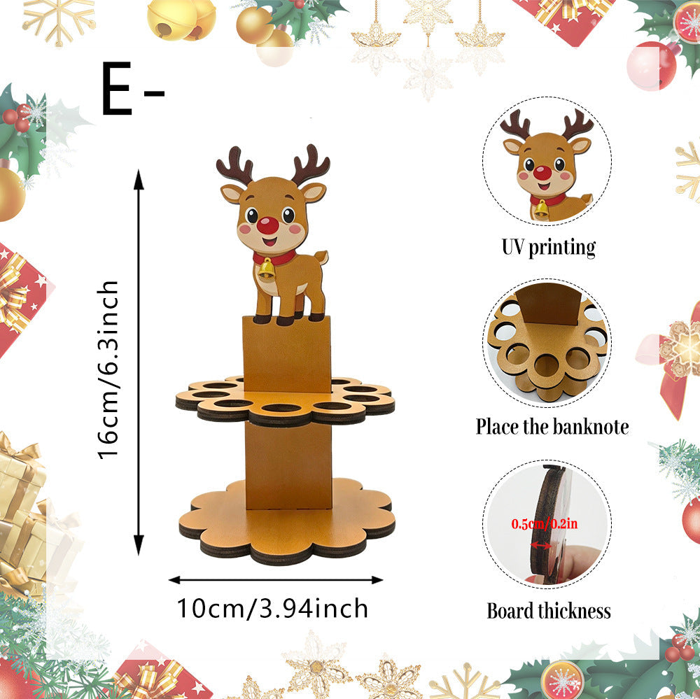 🎁Christmas Tabletop Wooden Money Holder