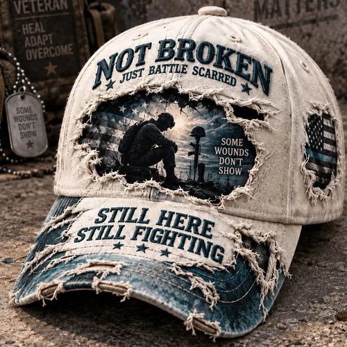 🎗️ Veteran Mental Health Awareness PTSD Printed Baseball Cap