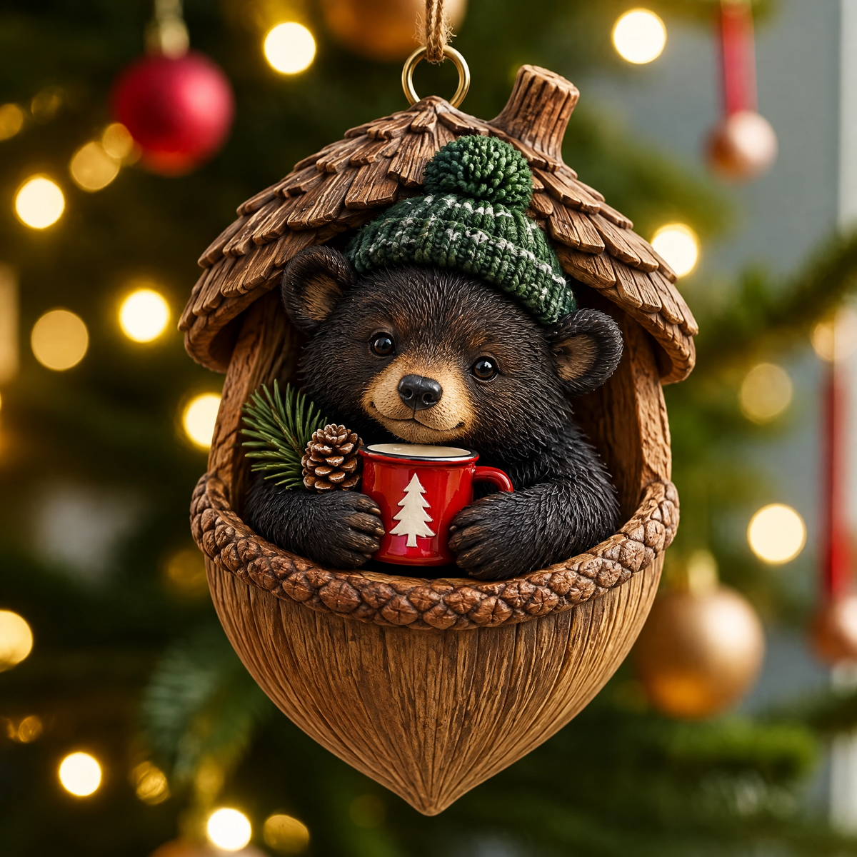 🐿️ Woodland Nut Hideaway Ornament – A Tiny Woodland Story for Your Christmas Tree 🎄✨