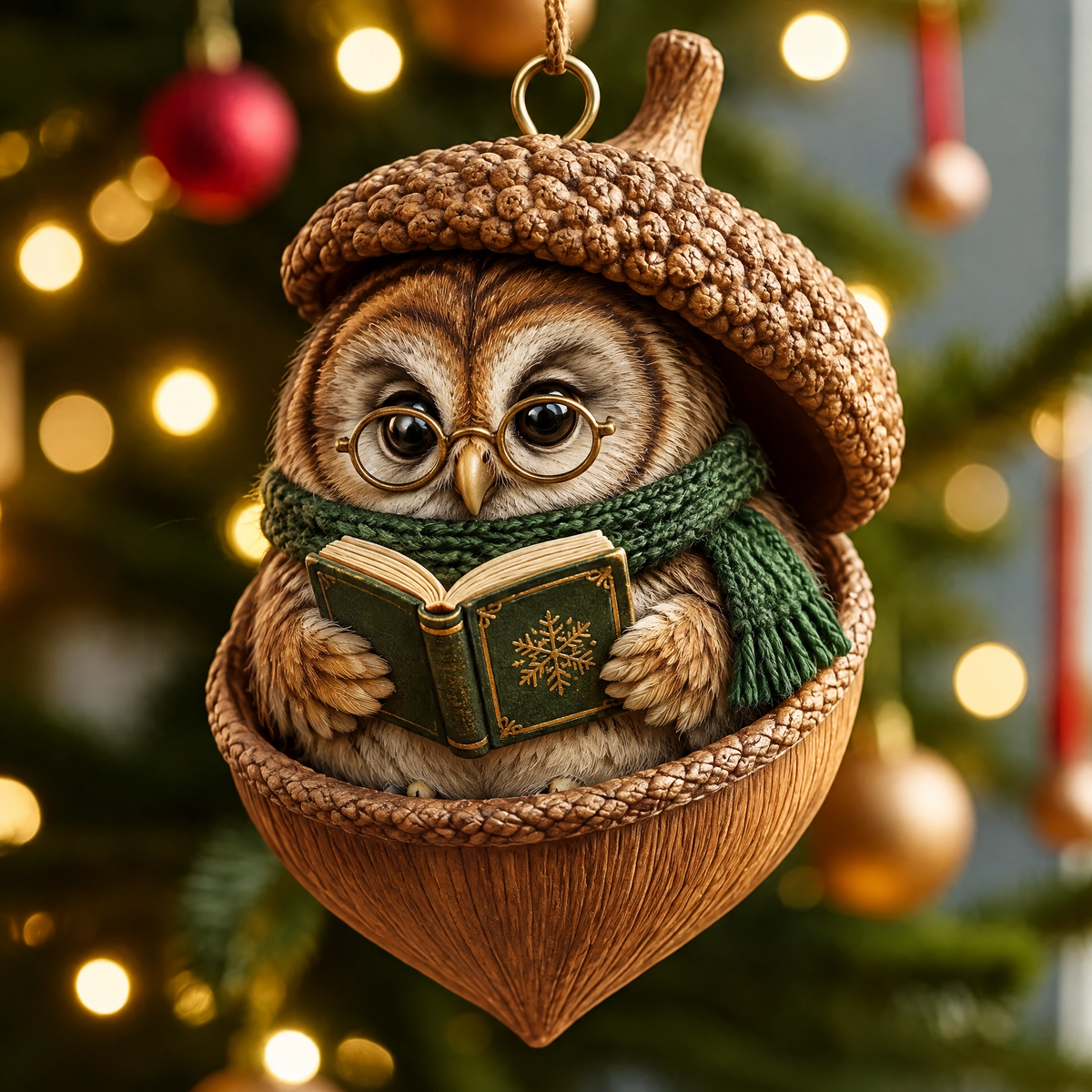 🐿️ Woodland Nut Hideaway Ornament – A Tiny Woodland Story for Your Christmas Tree 🎄✨
