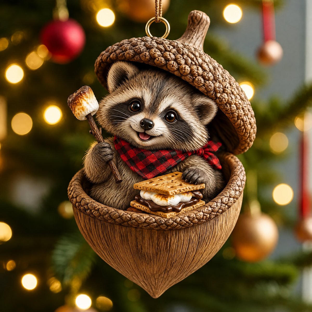 🐿️ Woodland Nut Hideaway Ornament – A Tiny Woodland Story for Your Christmas Tree 🎄✨