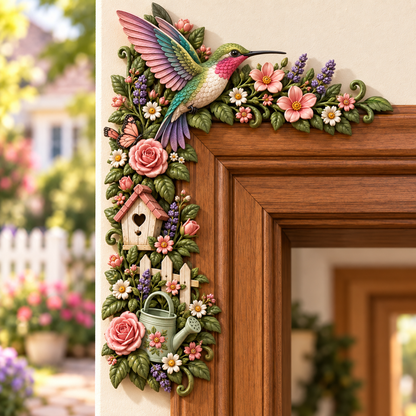 🌸🌿 Garden Theme Door Frame Corner Decor