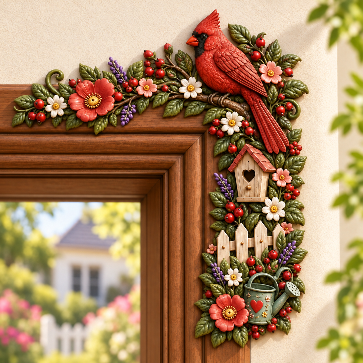 🌸🌿 Garden Theme Door Frame Corner Decor