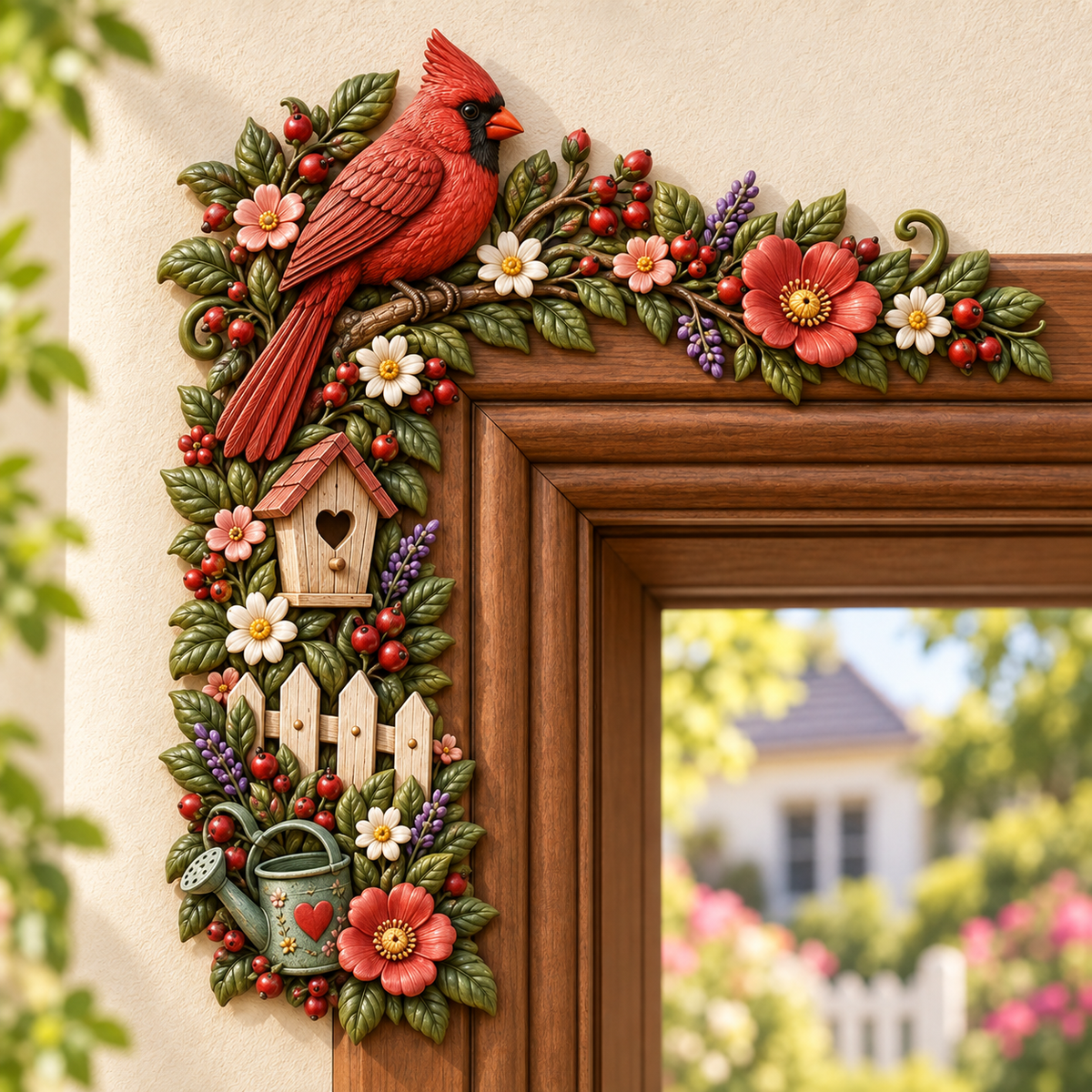 🌸🌿 Garden Theme Door Frame Corner Decor
