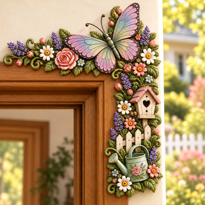 🌸🌿 Garden Theme Door Frame Corner Decor