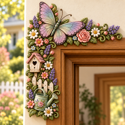 🌸🌿 Garden Theme Door Frame Corner Decor