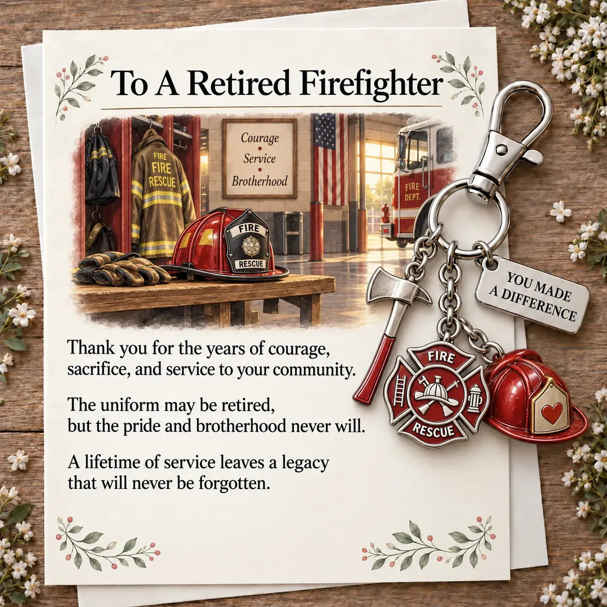 🎁💖The "You Make a Difference" Retirement Appreciation Keychain
