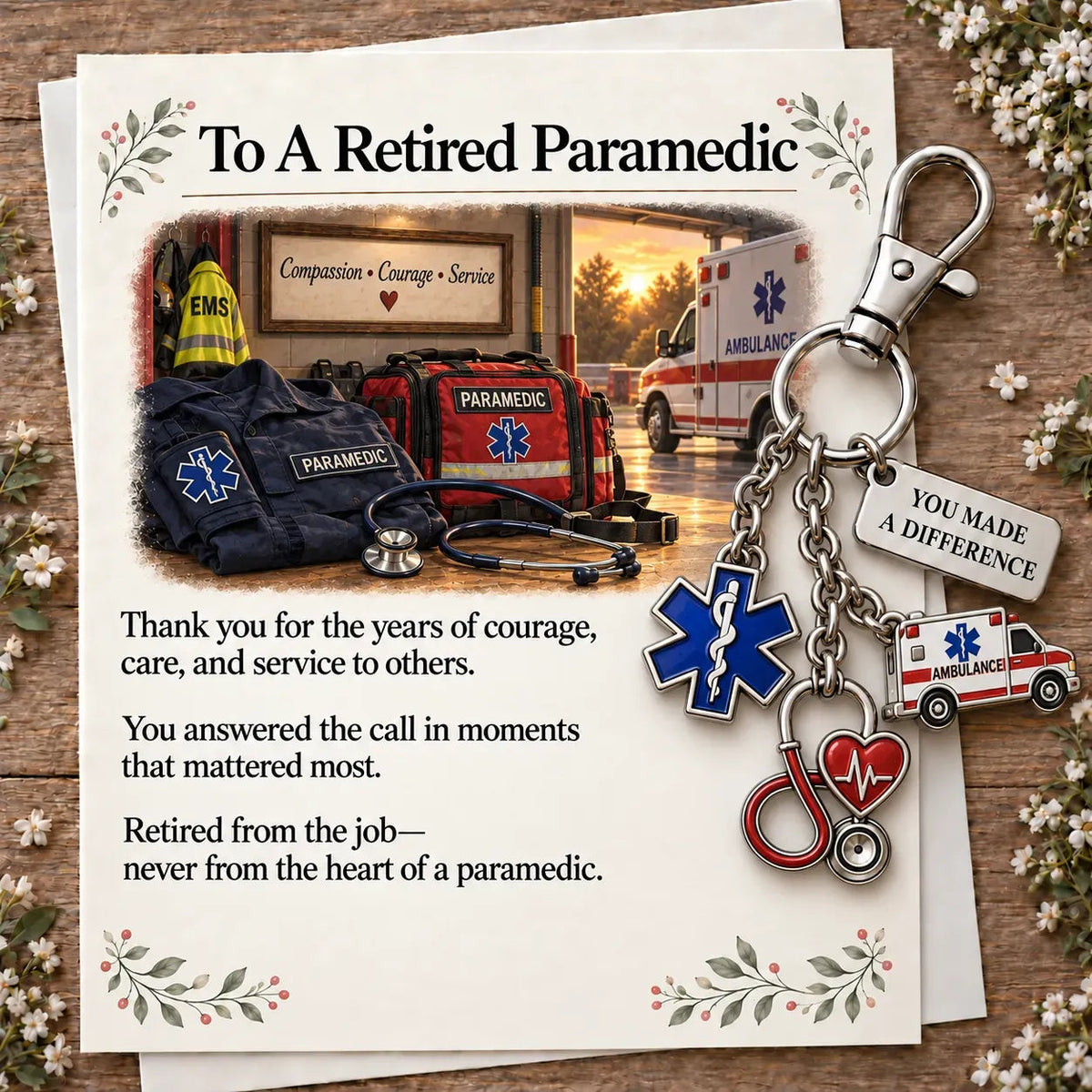 🎁💖The "You Make a Difference" Retirement Appreciation Keychain