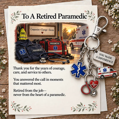 🎁💖The "You Make a Difference" Retirement Appreciation Keychain