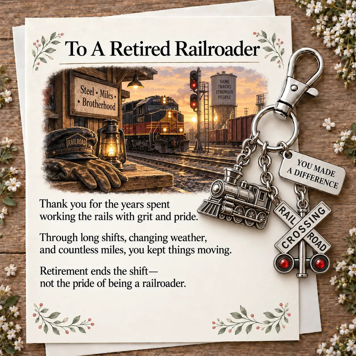 🎁💖The "You Make a Difference" Retirement Appreciation Keychain