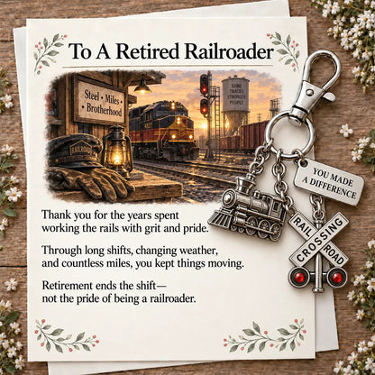 🎁💖The "You Make a Difference" Retirement Appreciation Keychain