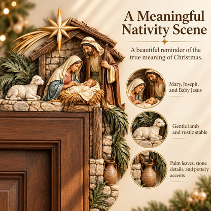 🎄🌟Holy Family Nativity Door Corner Decor