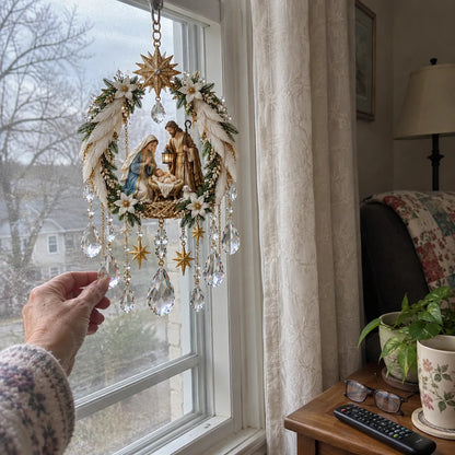 ✝️ Christian Crystal Suncatcher – 5 Faith-Inspired Window Designs with Cascading Rainbow Crystals ✨☀️