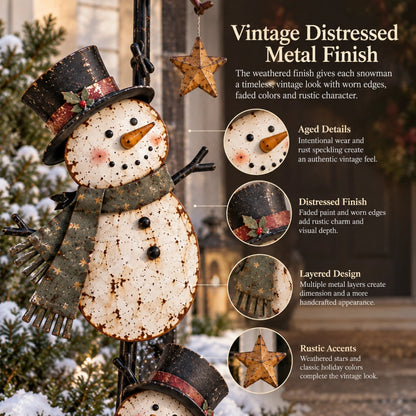 ⛄ Christmas Snowman Yard Stake – Whimsical Holiday Outdoor Decoration