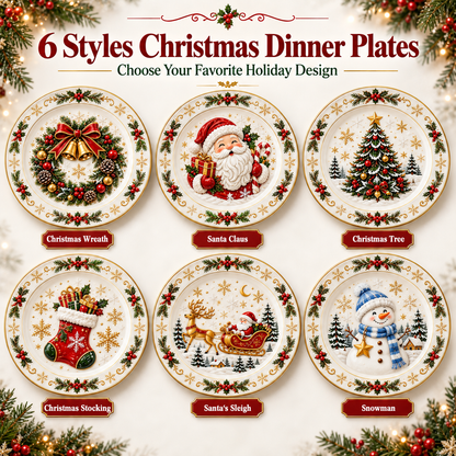 🎅Christmas Dinner Plate Collection – 6 Festive Holiday Designs