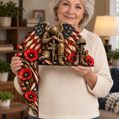 🇺🇸 Patriotic Veteran Memorial Door Topper