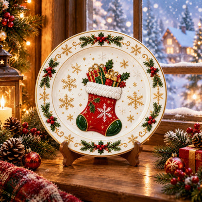🍽️ Christmas Dinner Plate Collection – 6 Festive Holiday Designs 🎄✨