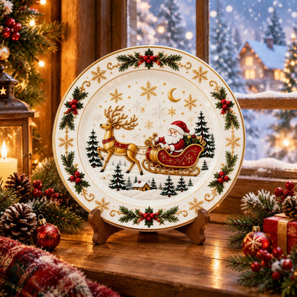 🍽️ Christmas Dinner Plate Collection – 6 Festive Holiday Designs 🎄✨