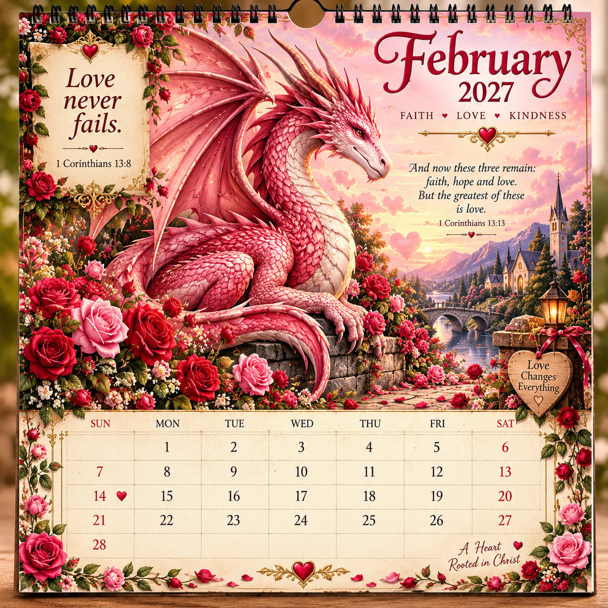 🐉 2027 Dragon Seasons of Faith Calendar – The seasons change. Faith remains. Carry courage, hope, and grace with you through all of 2027. ✨📖