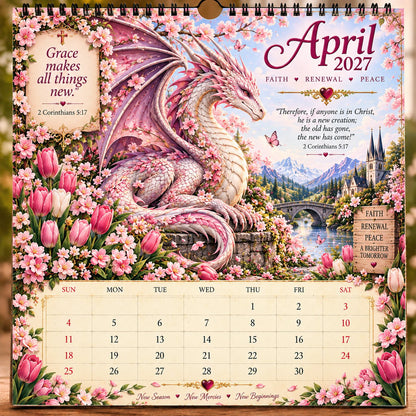 🐉 2027 Dragon Seasons of Faith Calendar – The seasons change. Faith remains. Carry courage, hope, and grace with you through all of 2027. ✨📖