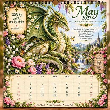 🐉 2027 Dragon Seasons of Faith Calendar – The seasons change. Faith remains. Carry courage, hope, and grace with you through all of 2027. ✨📖
