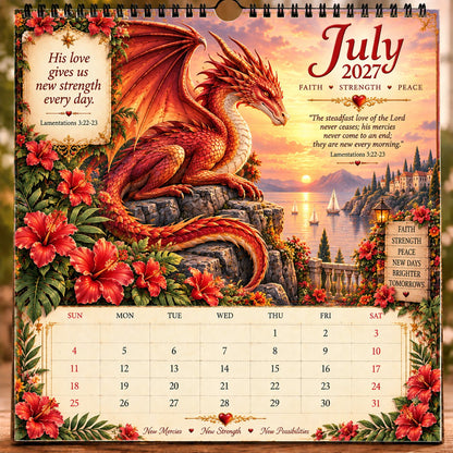 🐉 2027 Dragon Seasons of Faith Calendar – The seasons change. Faith remains. Carry courage, hope, and grace with you through all of 2027. ✨📖