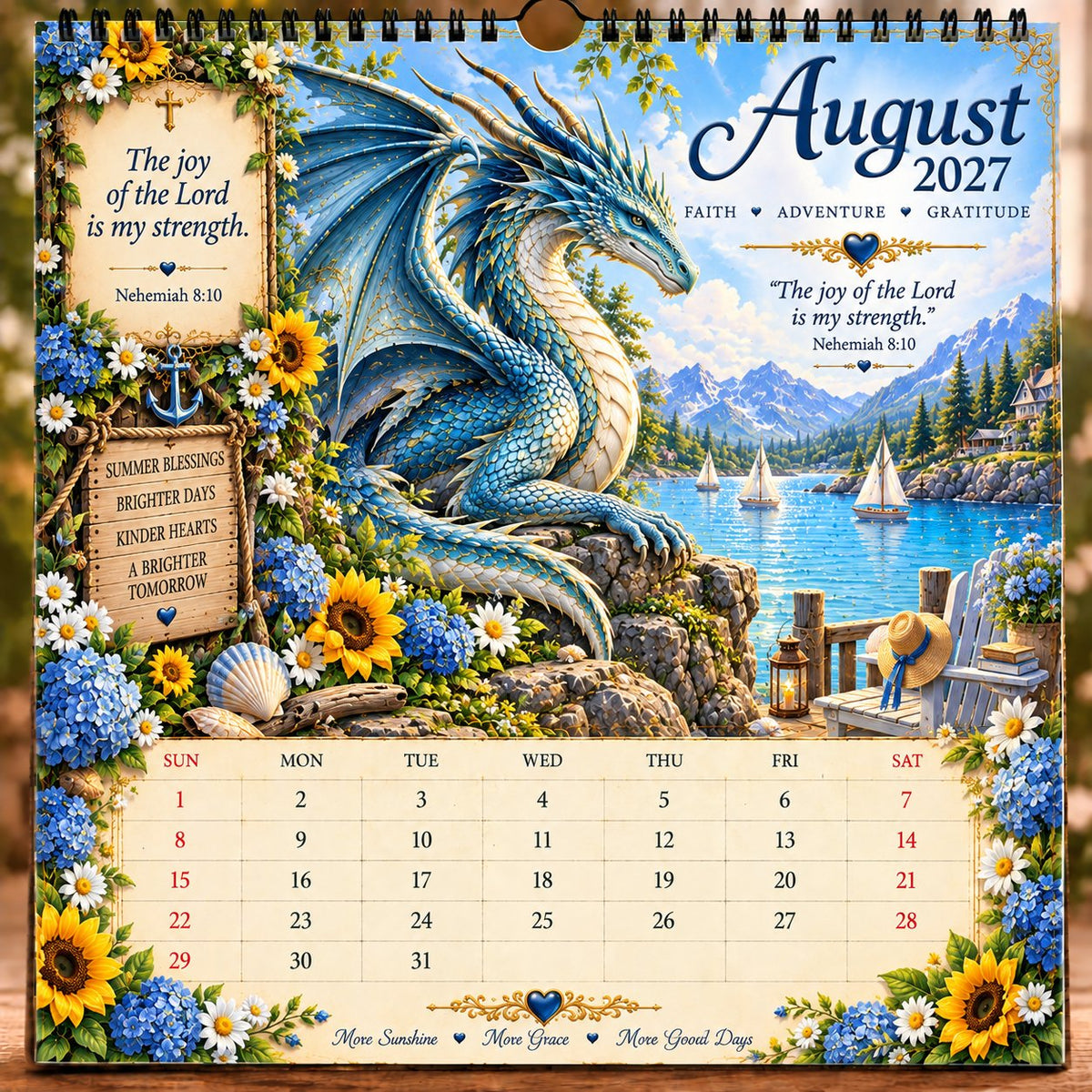 🐉 2027 Dragon Seasons of Faith Calendar – The seasons change. Faith remains. Carry courage, hope, and grace with you through all of 2027. ✨📖