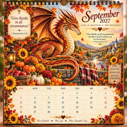 🐉 2027 Dragon Seasons of Faith Calendar – The seasons change. Faith remains. Carry courage, hope, and grace with you through all of 2027. ✨📖