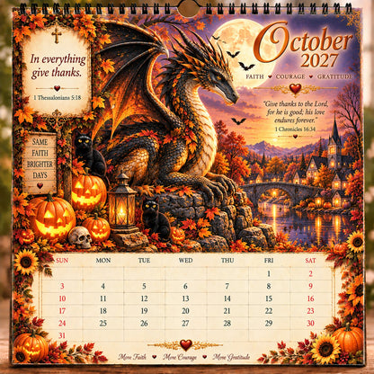 🐉 2027 Dragon Seasons of Faith Calendar – The seasons change. Faith remains. Carry courage, hope, and grace with you through all of 2027. ✨📖
