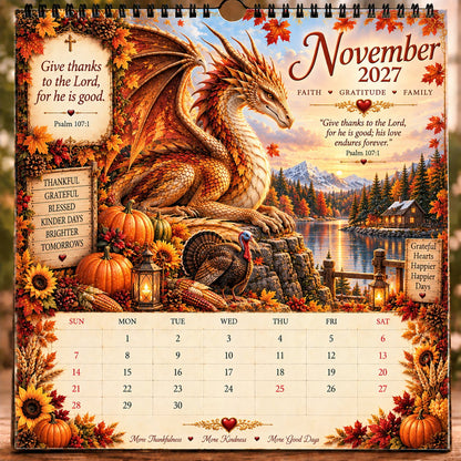 🐉 2027 Dragon Seasons of Faith Calendar – The seasons change. Faith remains. Carry courage, hope, and grace with you through all of 2027. ✨📖