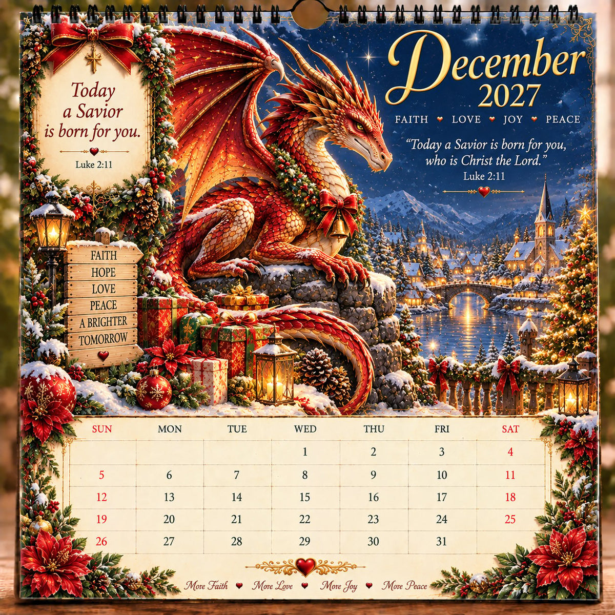 🐉 2027 Dragon Seasons of Faith Calendar – The seasons change. Faith remains. Carry courage, hope, and grace with you through all of 2027. ✨📖