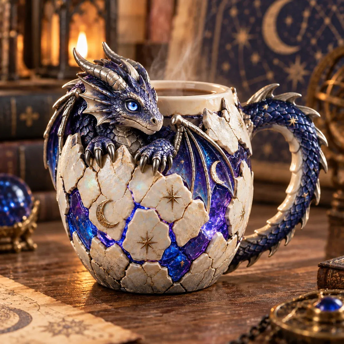 🐉 Dragon Coffee Mug – Fantasy-Inspired Gift for Dragon Lovers