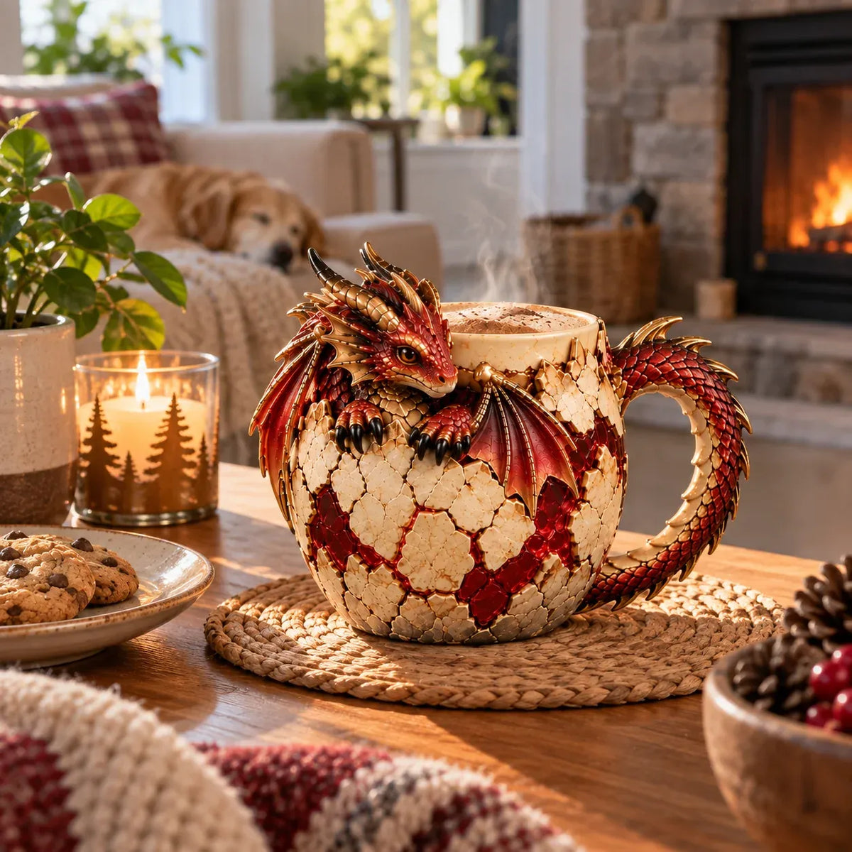 🐉 Dragon Coffee Mug – Fantasy-Inspired Gift for Dragon Lovers