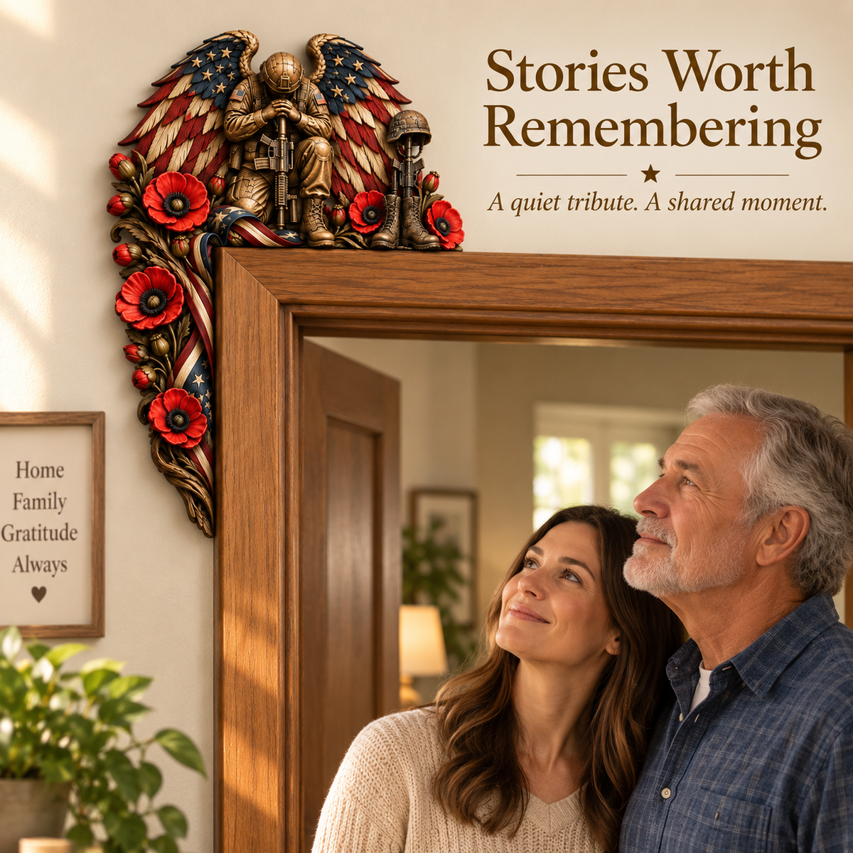 🎖️ RED Friday & Veteran Memorial Door Corner Decor