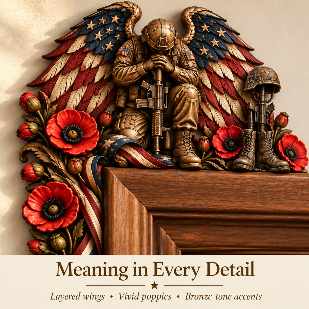 🎖️ RED Friday & Veteran Memorial Door Corner Decor
