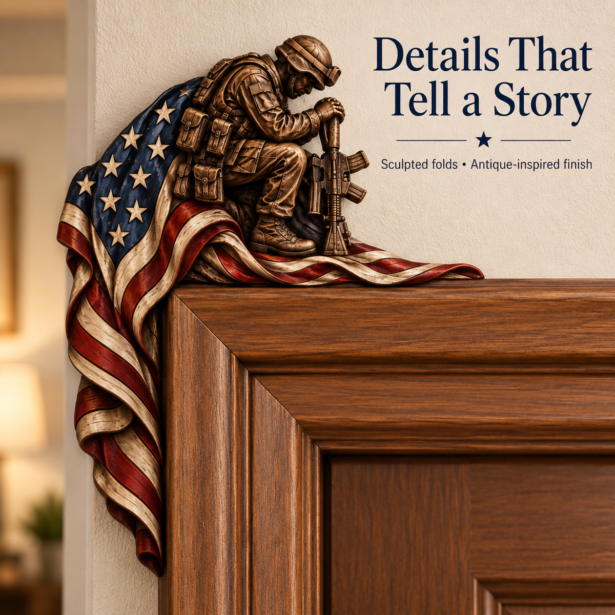 🎖️ RED Friday & Veteran Memorial Door Corner Decor