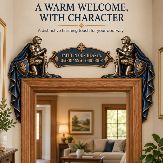 ⚔️🛡️ "Guardians at Our Door" – Epic Medieval Knight Door Frame Decor Set