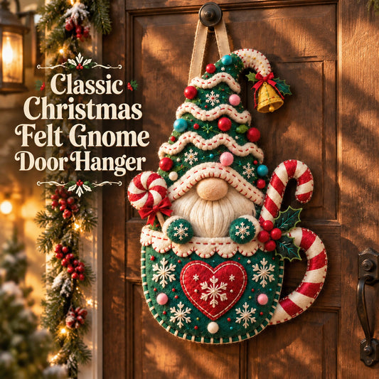 🎄Christmas Gnome Mug Door Hanger