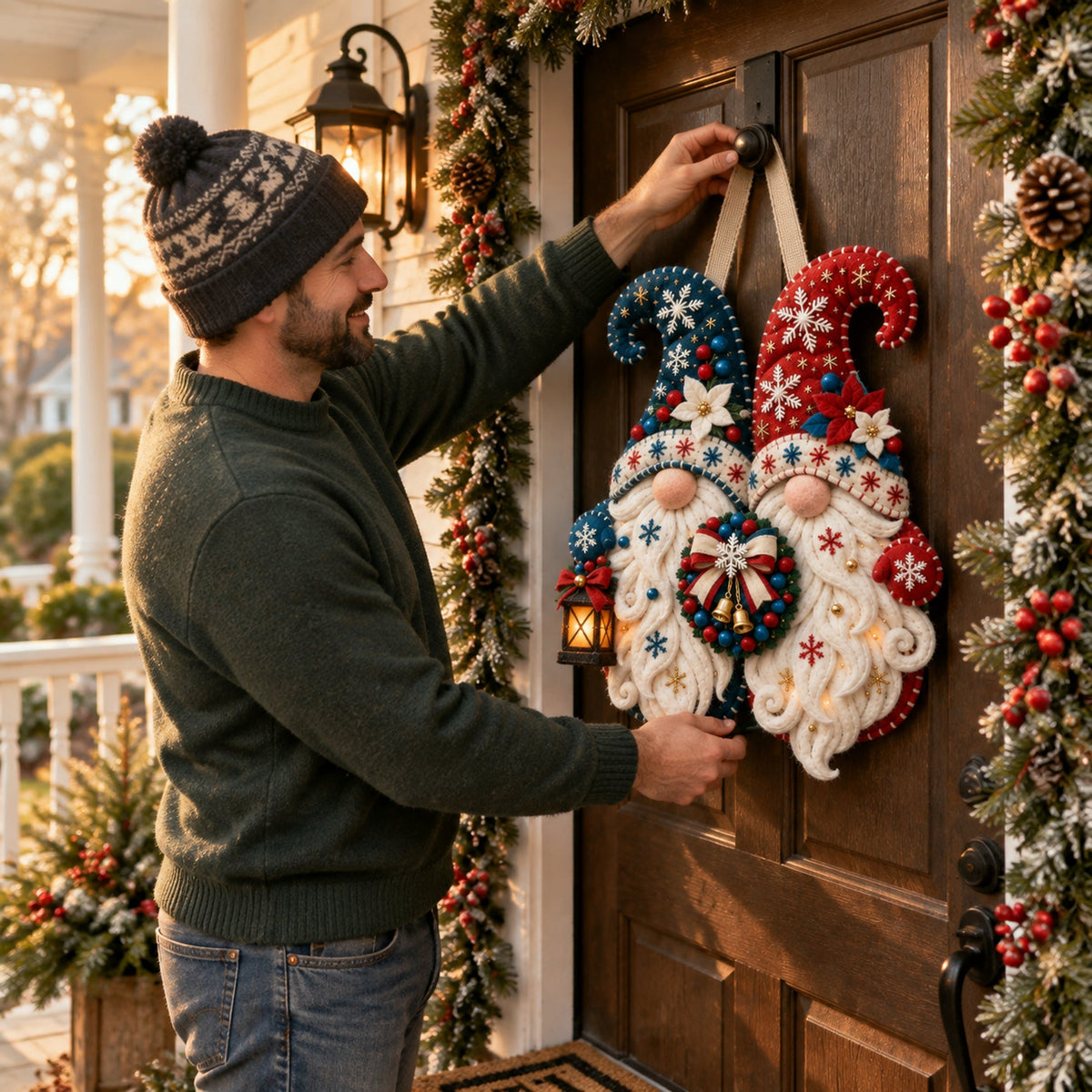 🎄Christmas Gnome Mug Door Hanger