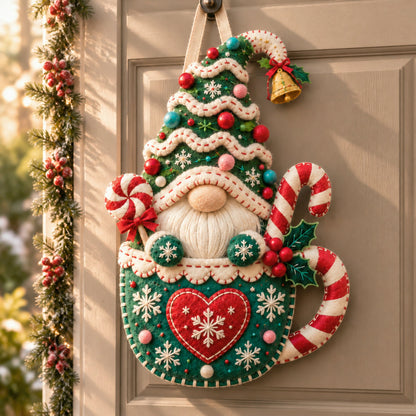 🎄Christmas Gnome Mug Door Hanger