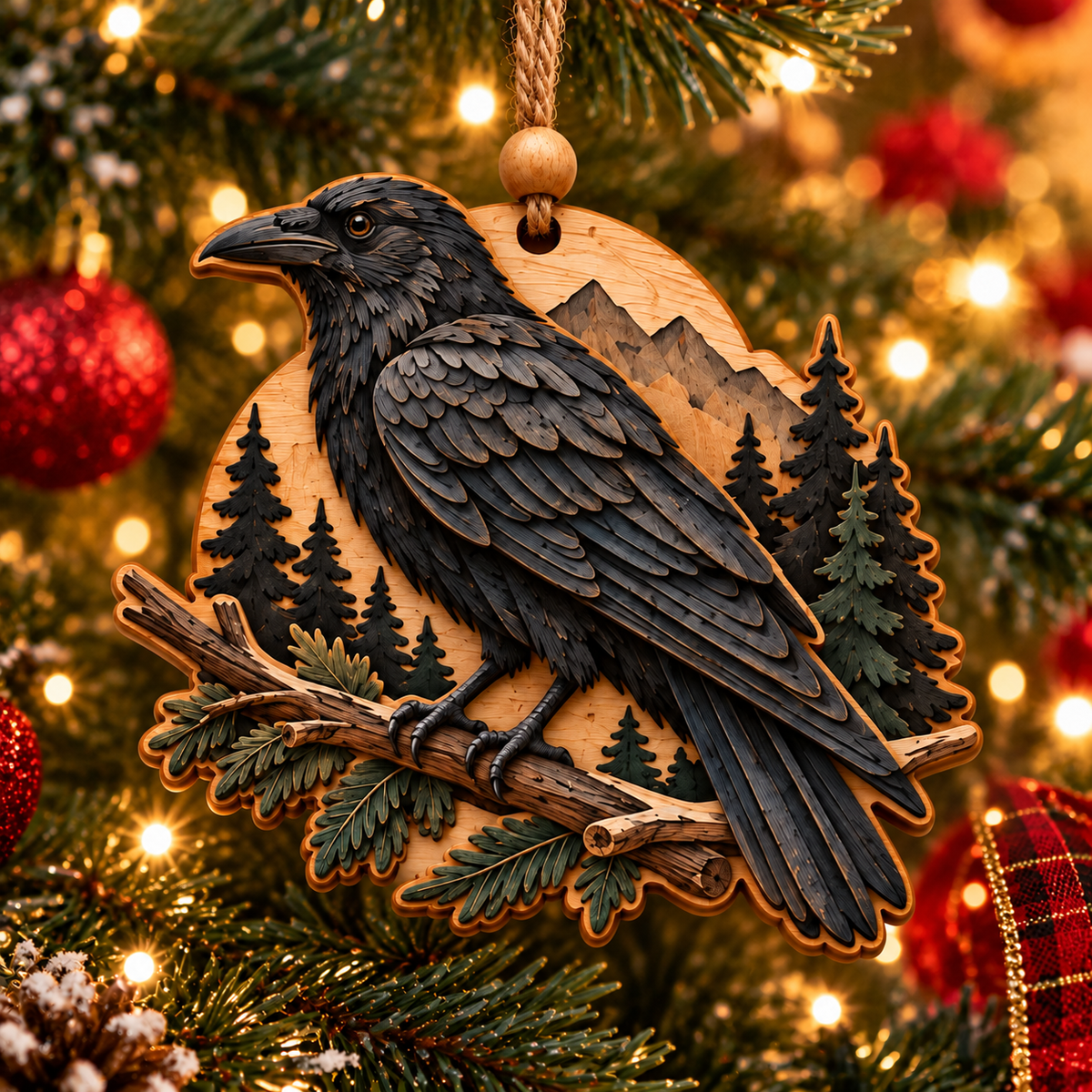 🌲🦉Rustic Woodland Christmas Ornaments