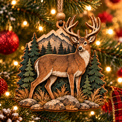 🌲🦉Rustic Woodland Christmas Ornaments