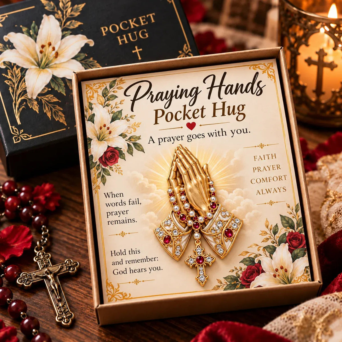 ✝️ Christian Pocket Hug – Jesus Faith Keepsake 🤍✨