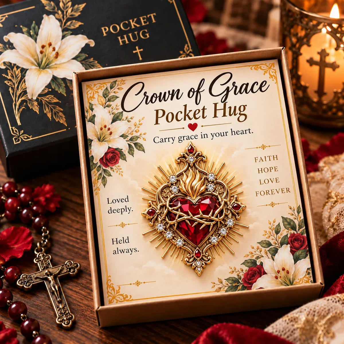 ✝️ Christian Pocket Hug – Jesus Faith Keepsake 🤍✨