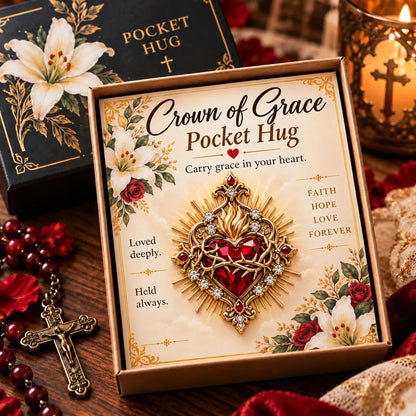 ✝️ Christian Pocket Hug – Jesus Faith Keepsake 🤍✨