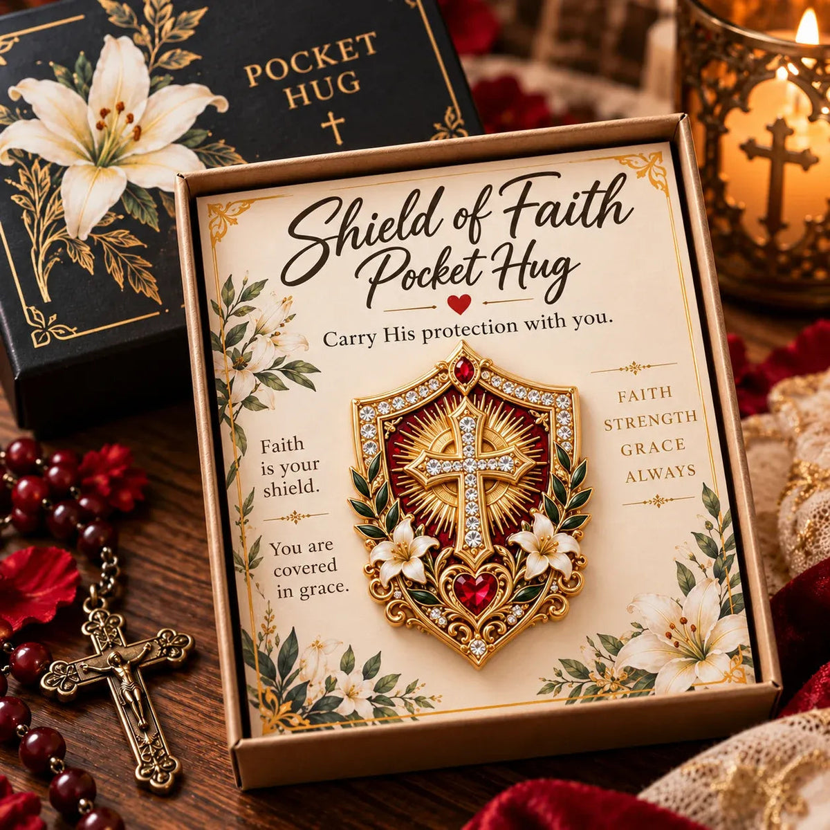 ✝️ Christian Pocket Hug – Jesus Faith Keepsake 🤍✨