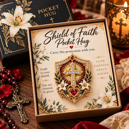 ✝️ Christian Pocket Hug – Jesus Faith Keepsake 🤍✨