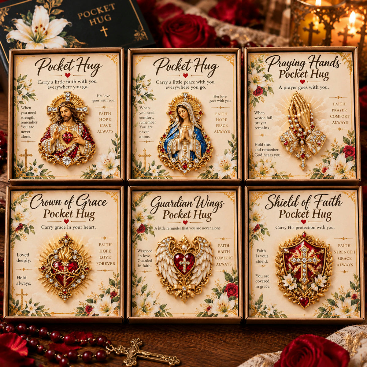 ✝️ Christian Pocket Hug – Jesus Faith Keepsake 🤍✨