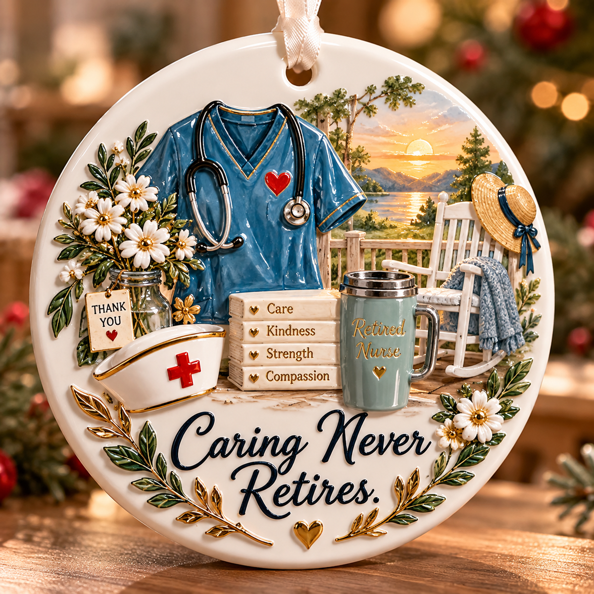 🎖️ Retirement Profession Ceramic Keepsake Ornament