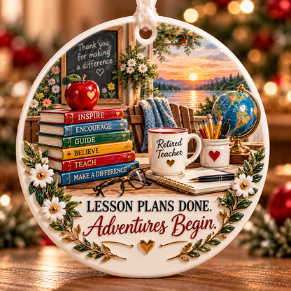 🎖️ Retirement Profession Ceramic Keepsake Ornament